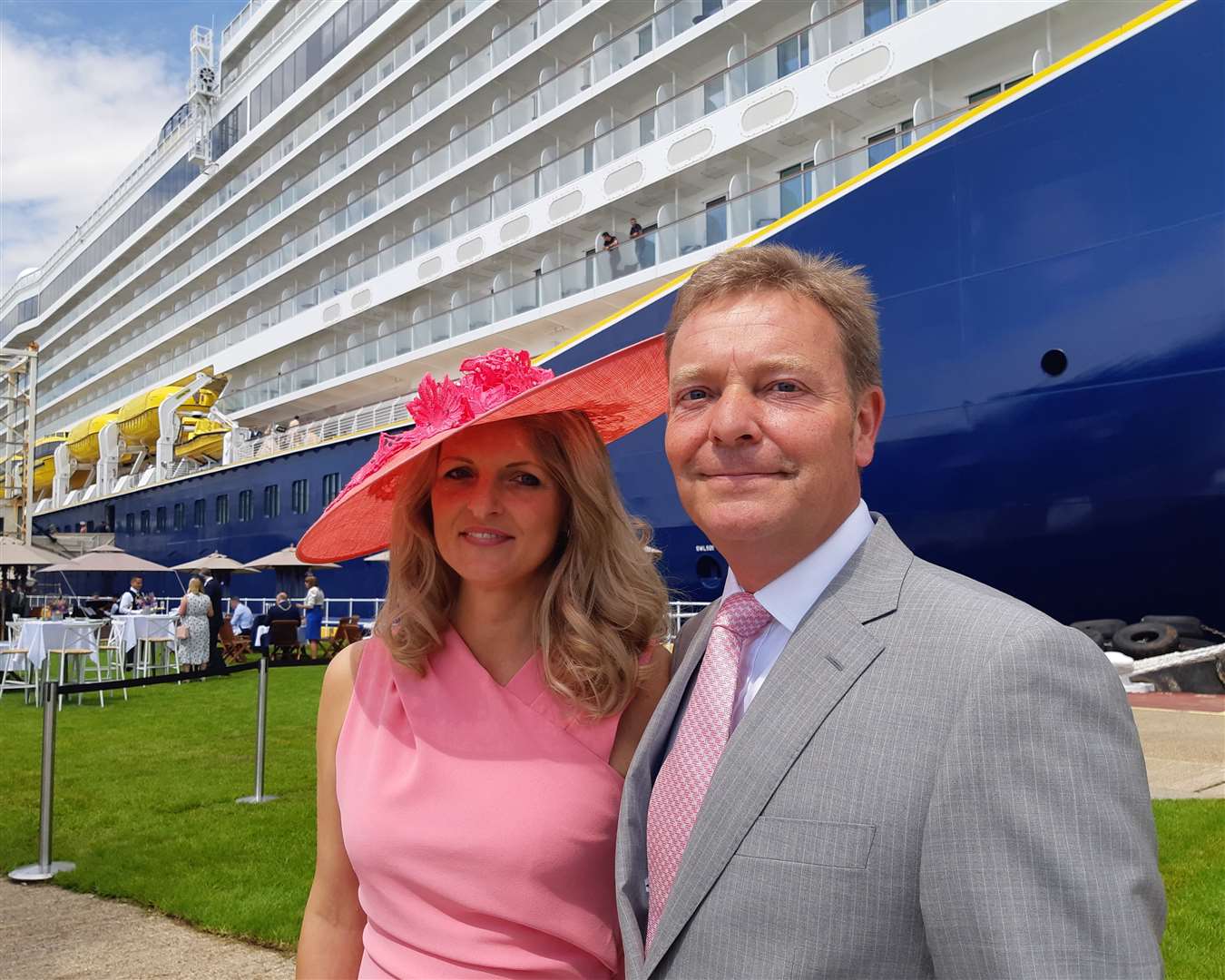 South Thanet MP Craig Mackinlay and wife Katie, guests at the garden party and ceremony