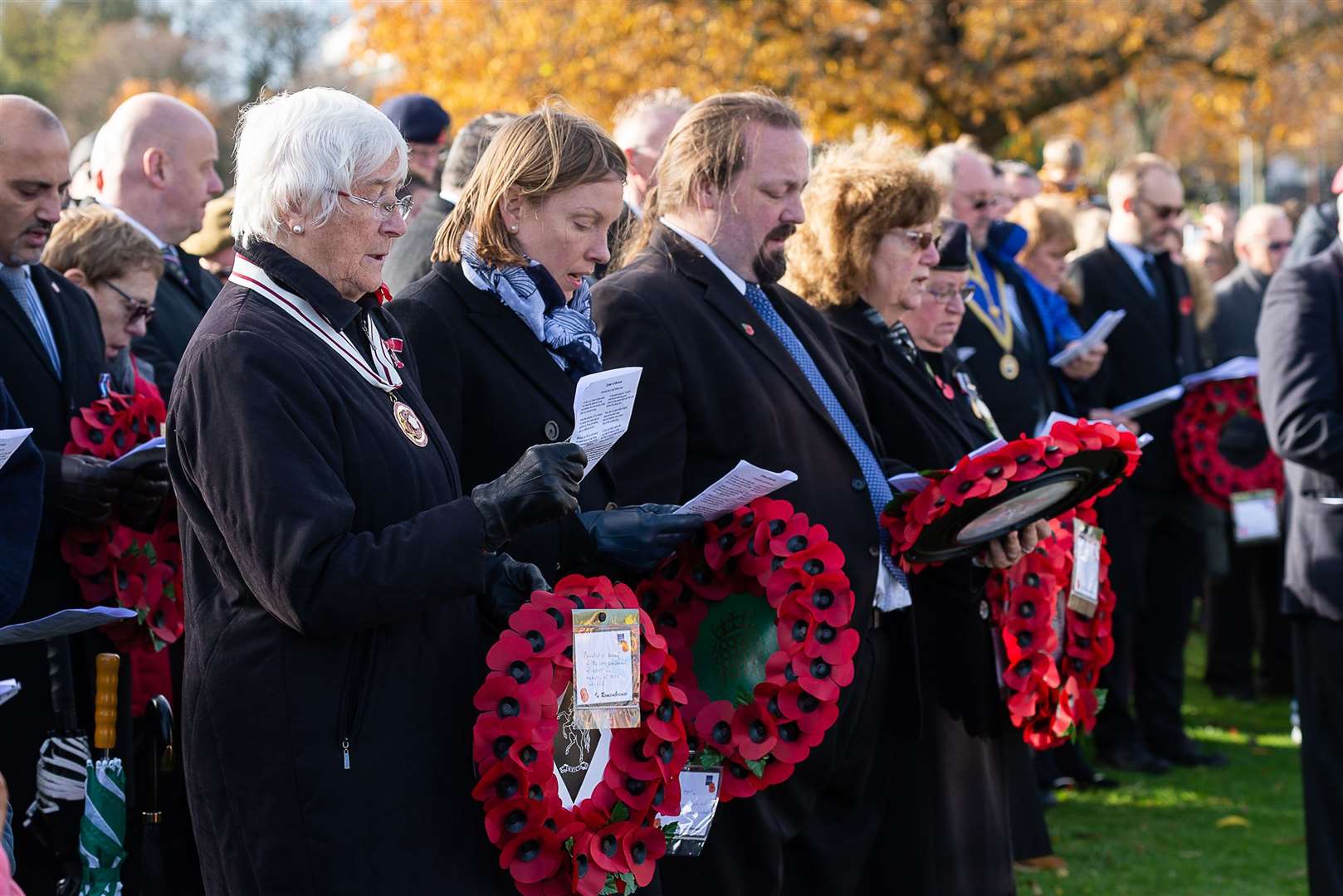 Remembrance Day service in Chatham in previous years - the commemoration event in 2020 has been cancelled