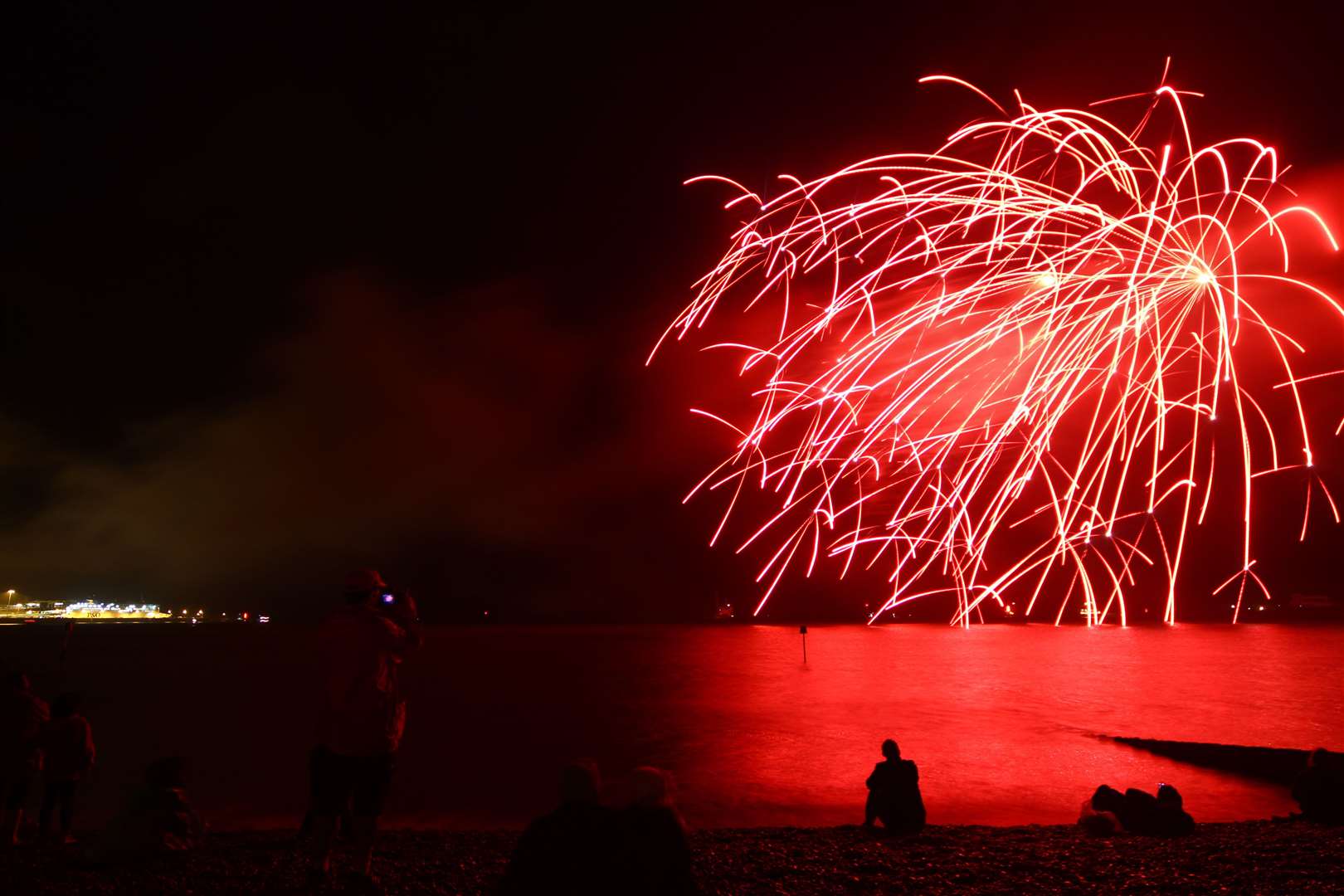 The fireworks display in Dover