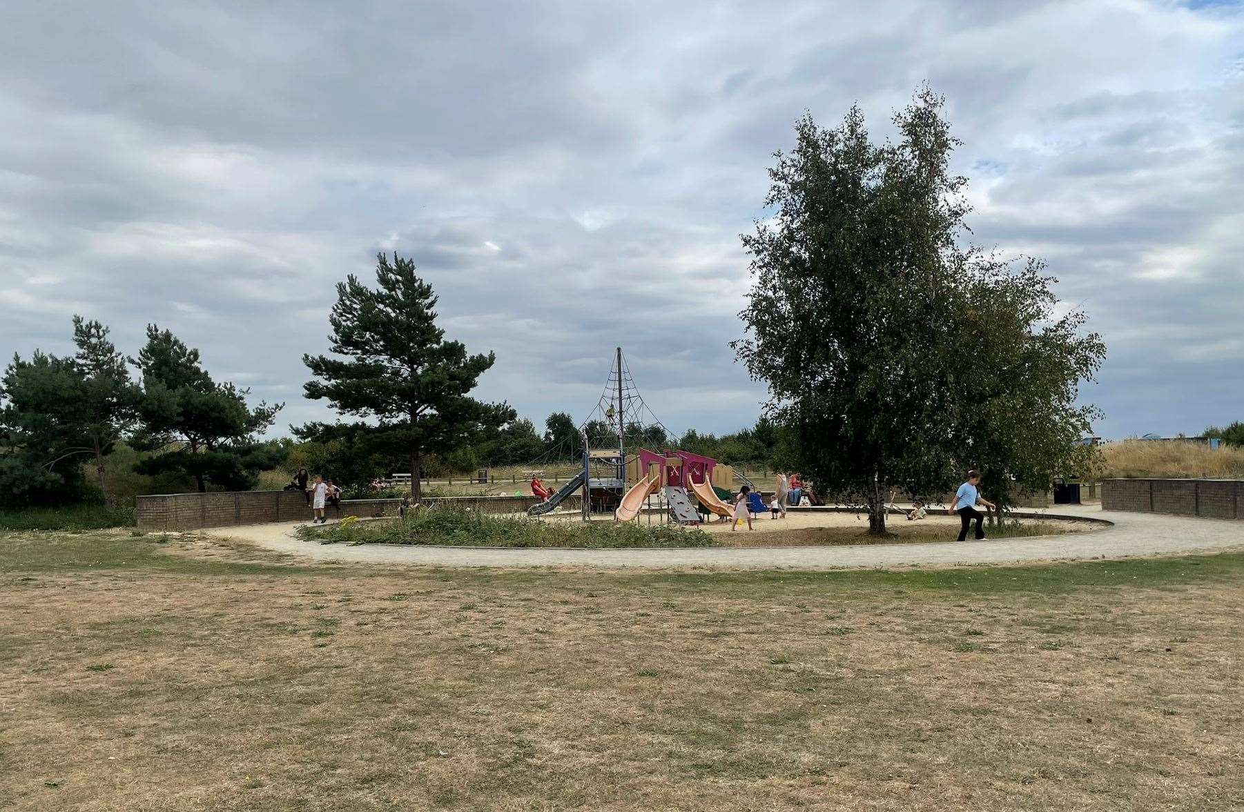 The sandpit in Milton Creek Country Park in Milton, near Sittingbourne, where the knife was discovered. Picture: Joe Crossley