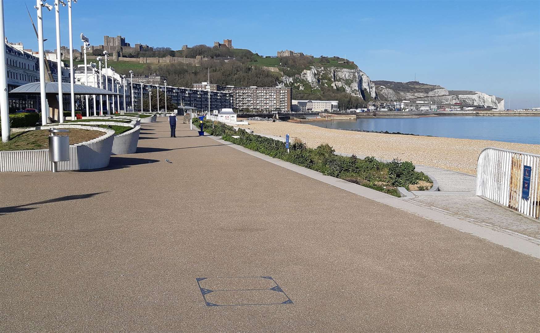 A sunny Dover seafront - but dark clouds appear to be looming for the Conservatives