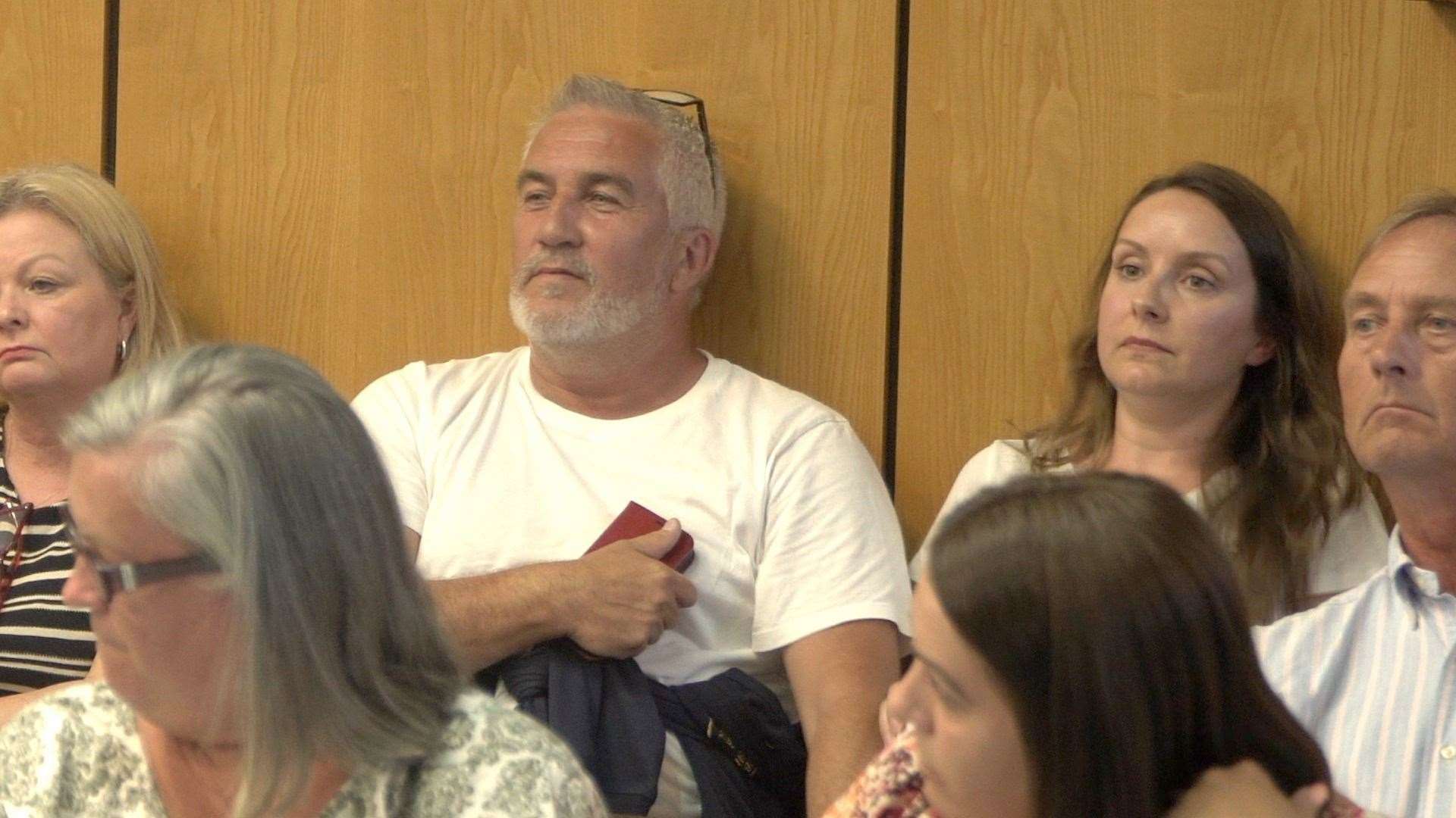 Paul Hollywood and his wife Melissa at the Ashford Borough Council planning committee meeting in August