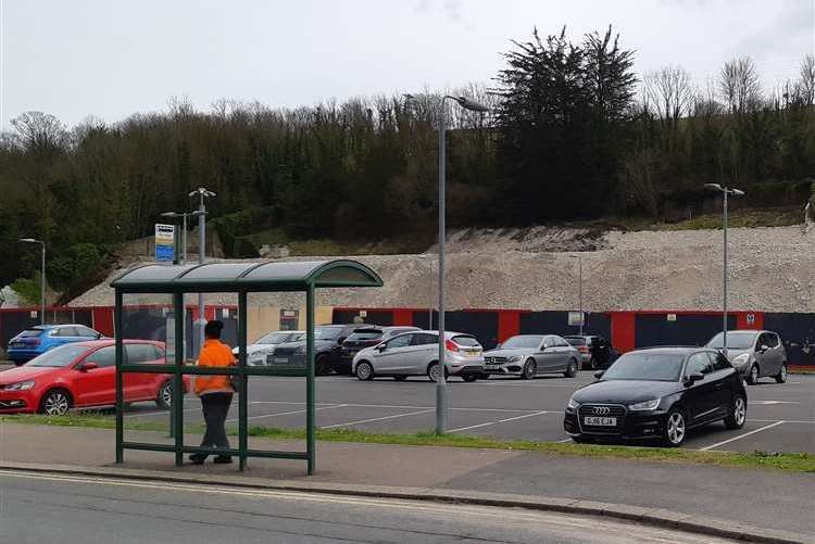 Buckland Hospital in Dover car park