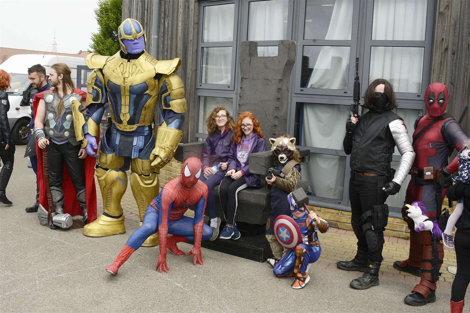 A range of characters pose at Sci-Fi by the Sea at Herne Bay Junior School. Picture: Paul Amos