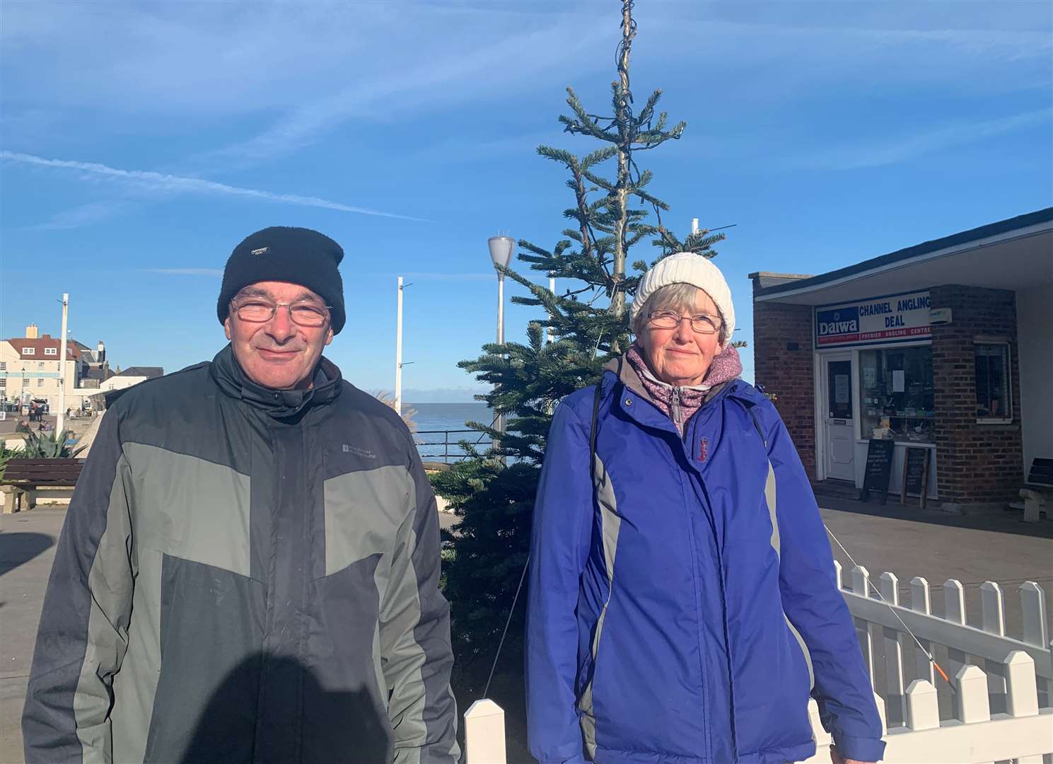 Vanessa Hood, pictured with her husband Malcolm, thought the Deal tree "had a nice shape"