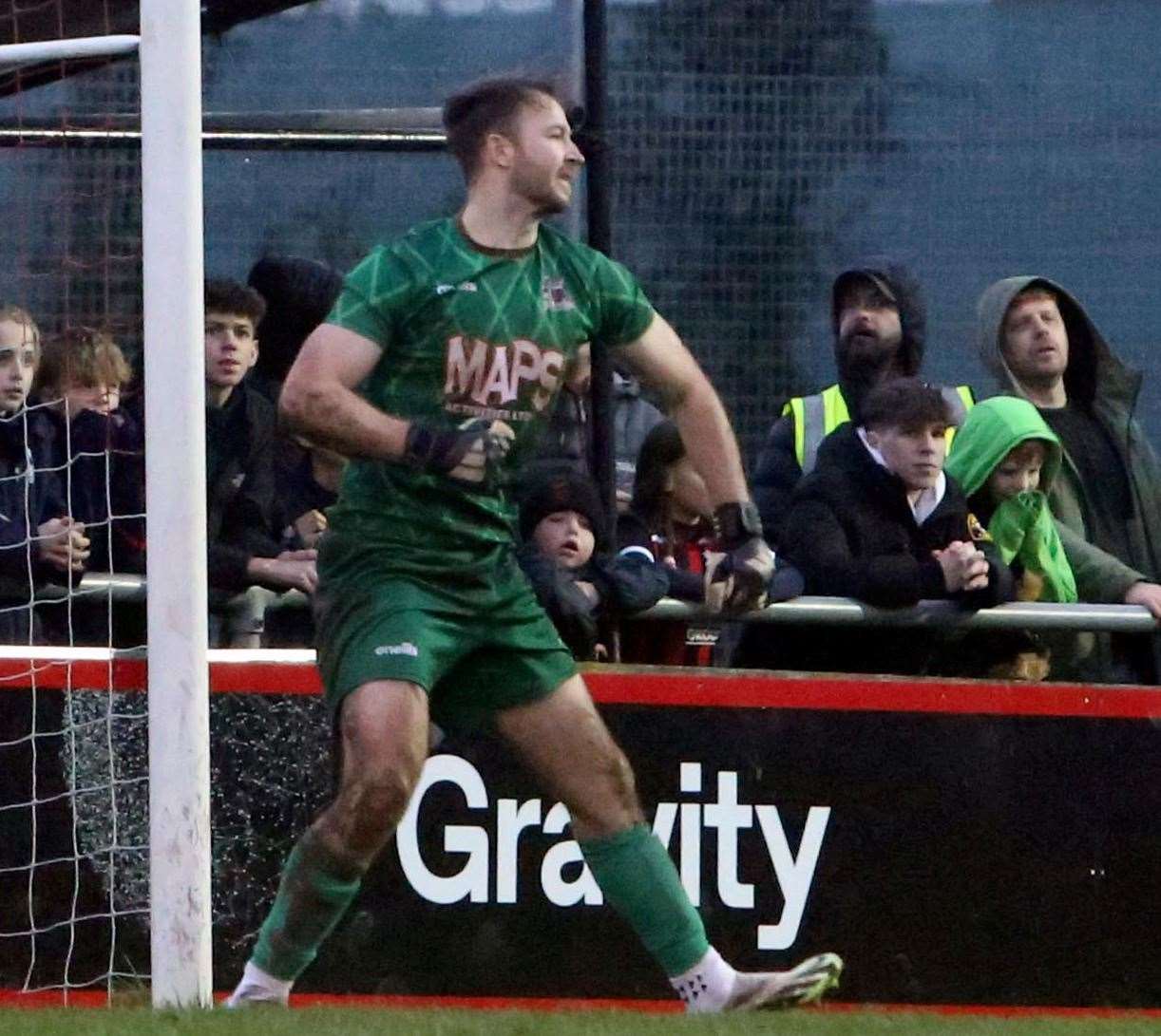 Stand-in goalkeeper James Tonkin made two shoot-out saves. Picture: Paul Willmott