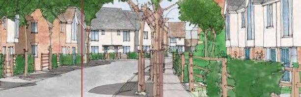 Drawing of the proposed extension to Faversham Lakes. Credit: JCN Design & Planning