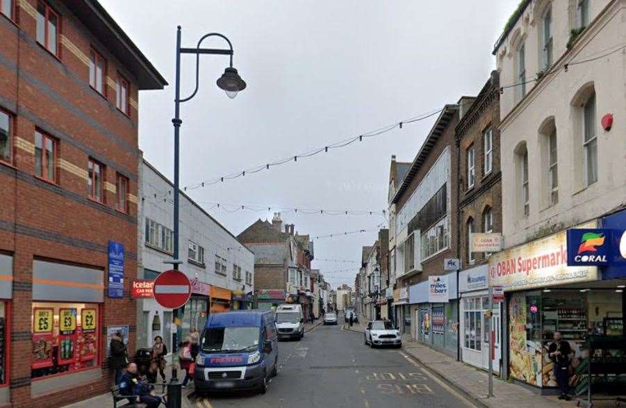 A woman was found dead after emergency services were called to a house in King Street, Ramsgate. Picture: Google