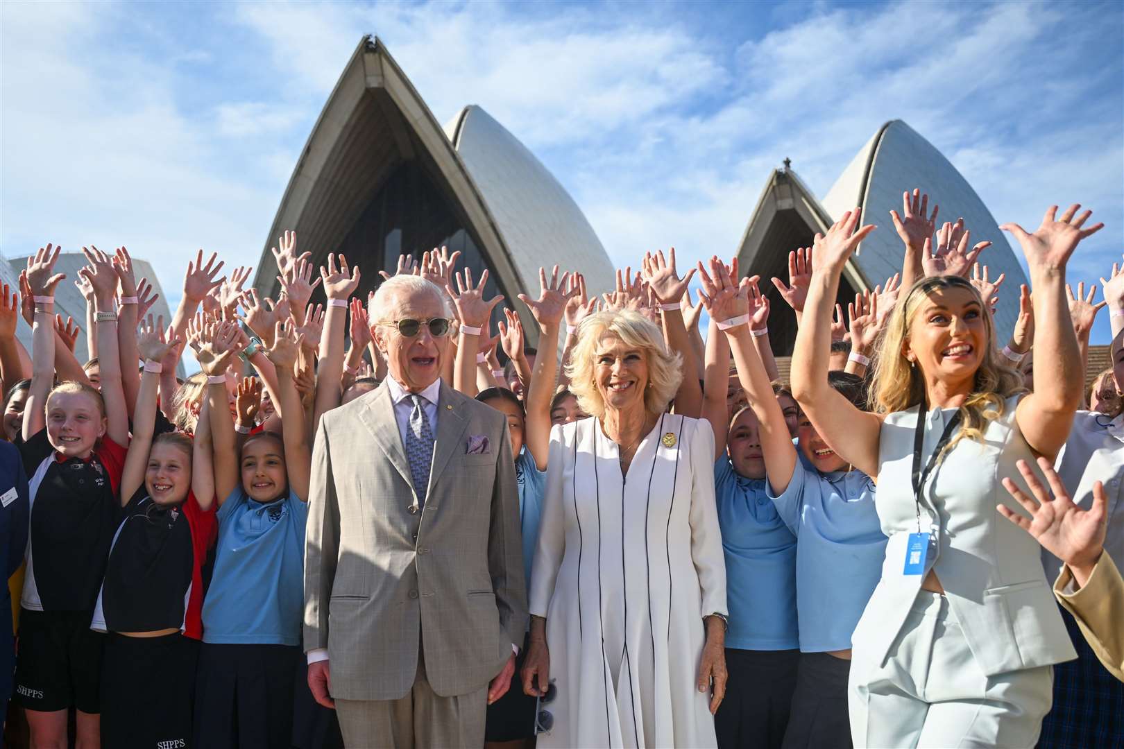 The King and Queen visiting Sydney Opera House last month (Victoria Jones/PA)