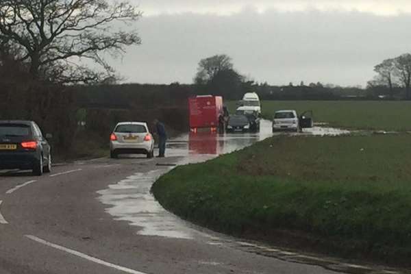 Mark Packer sent in this photo of flooding near Swanton Lane