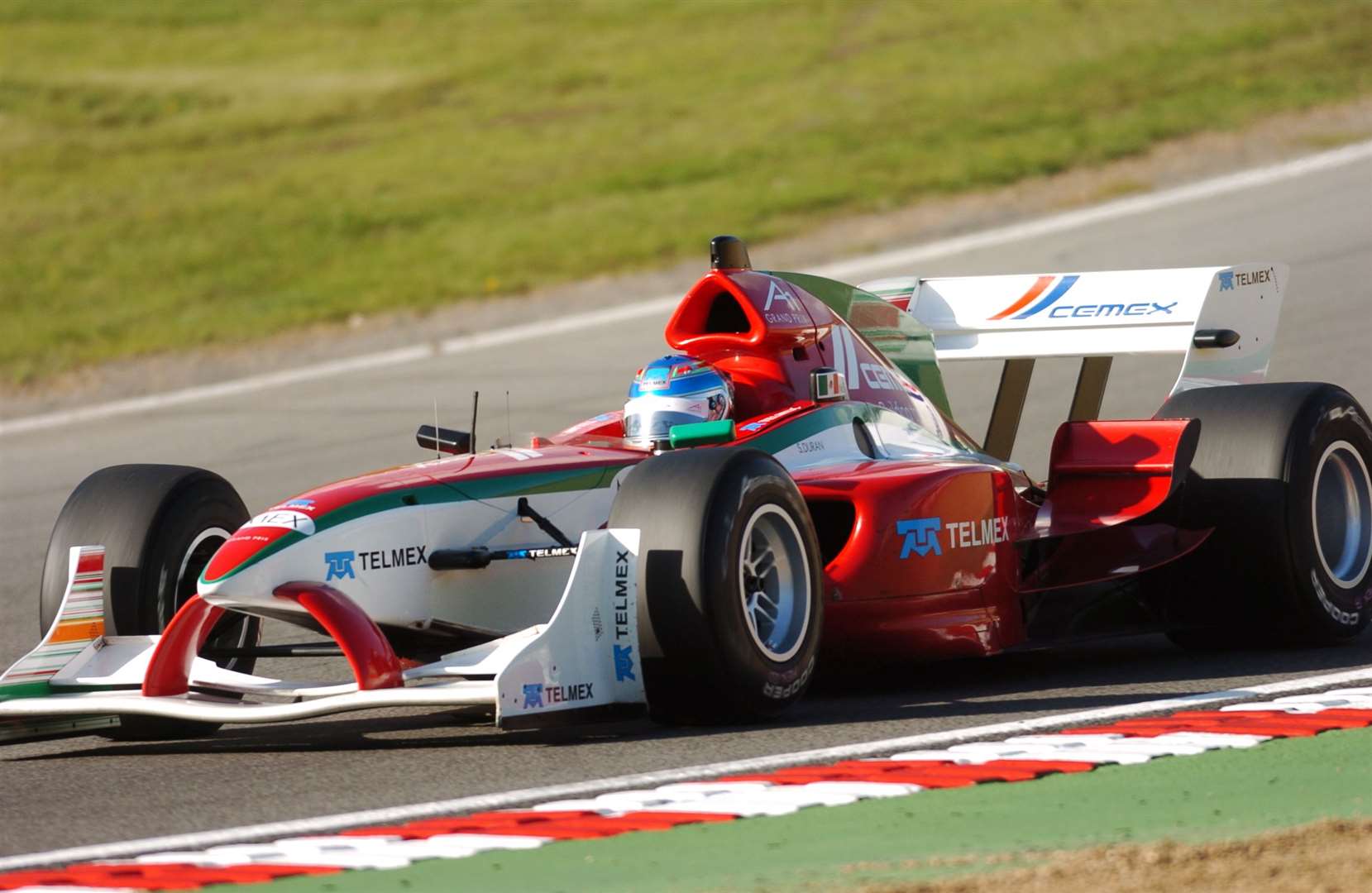 Salvador Duran racing for Team Mexico in 2005. He competed in Formula Renault 3.5, NASCAR and Formula E after A1. Picture: Barry Goodwin