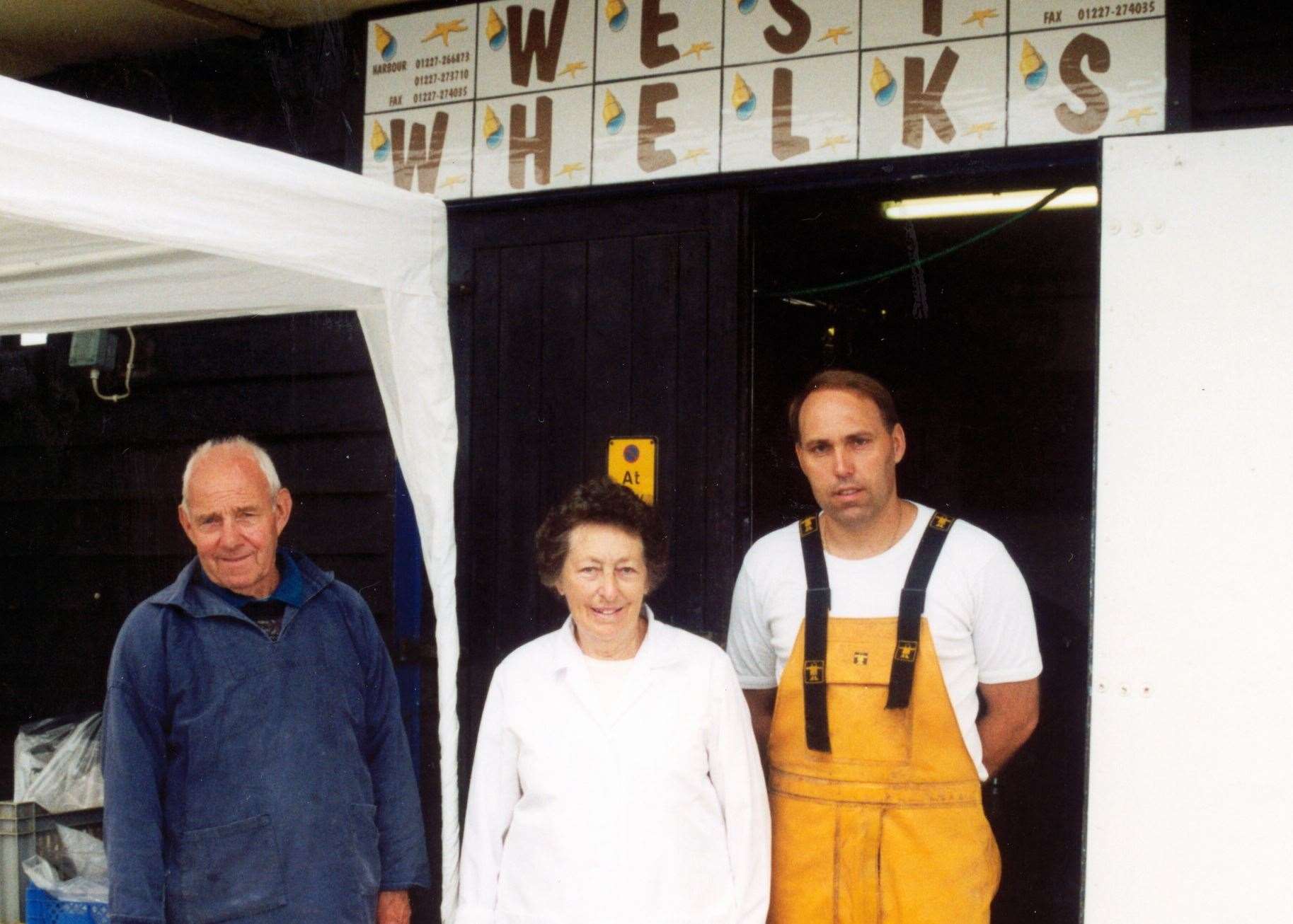 Derek, Ian and Graham West of West Whelks