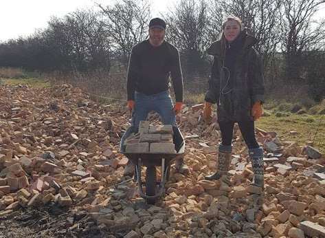 Heidi and Sav Pavlou are building Sheppey's first ecological Hobbit-like five-bedroom Groundhouse