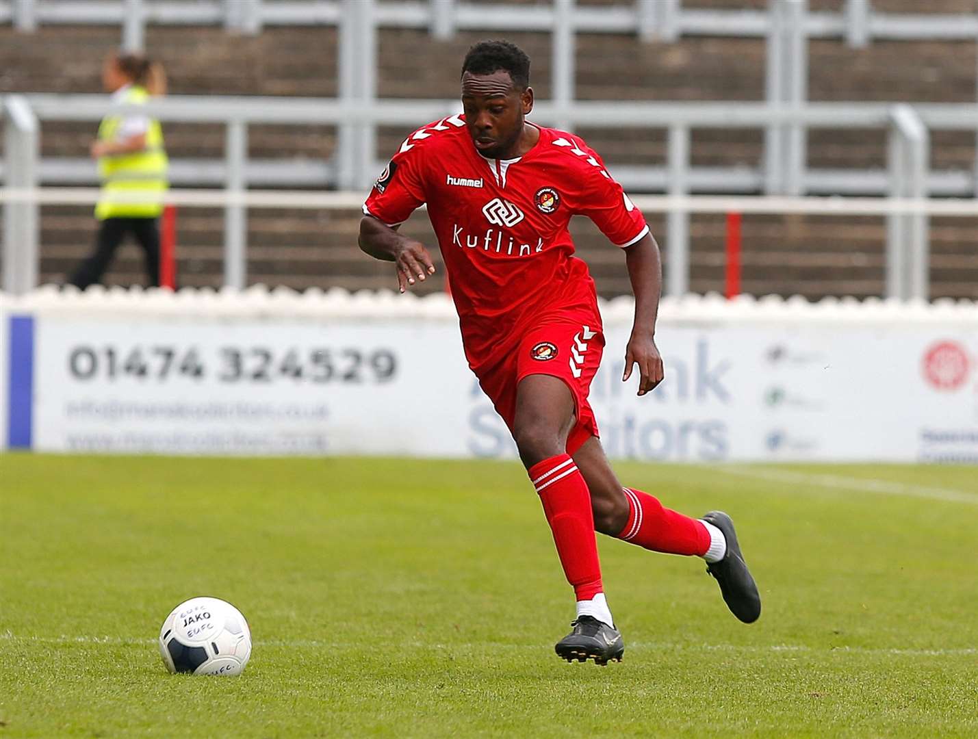 Myles Weston gave Ebbsfleet the lead at Solihull Picture: Andy Jones