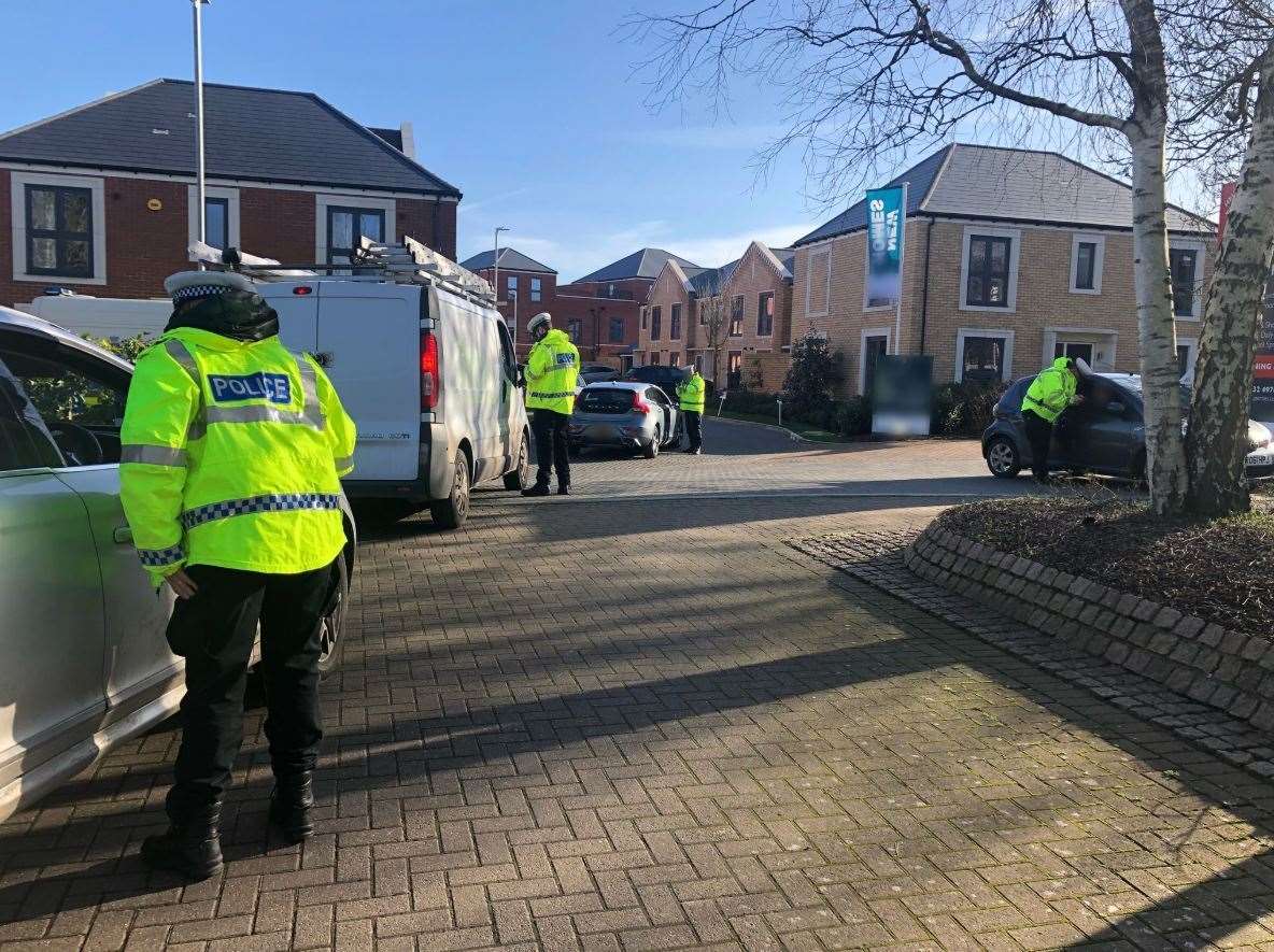 Kent Police's Roads Policing Unit set up in Kings Hill last week and caught 21 speeding drivers. Picture: @kentpoliceroads (28404713)