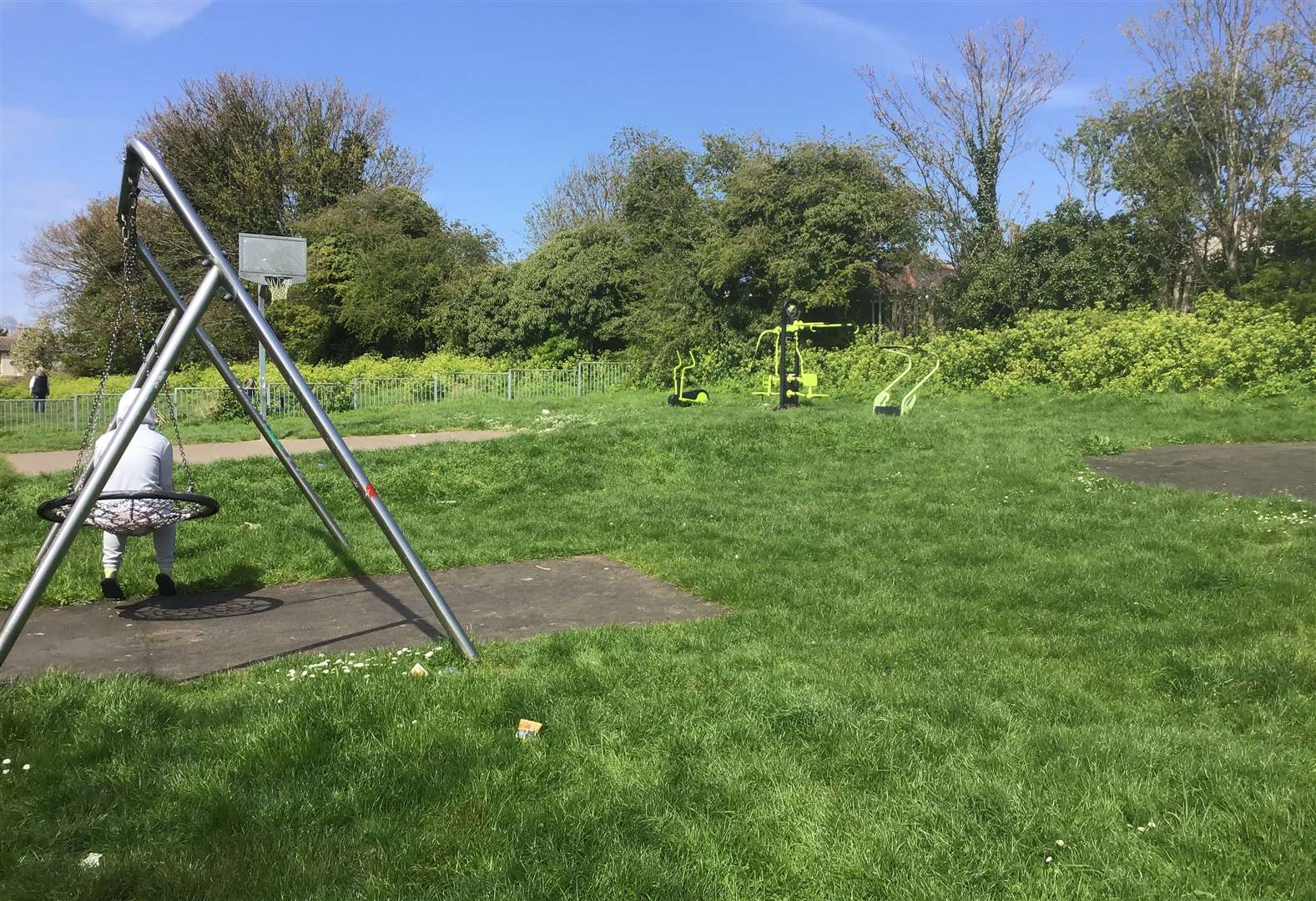 The boy was playing football at Coleman Crescent Park in Ramsgate. Picture: Ray Salmon