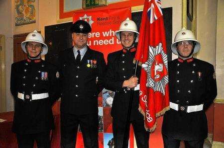 Firefighters Steve Uggles, Tony Fox, Steve Smart and Mark Skinner.