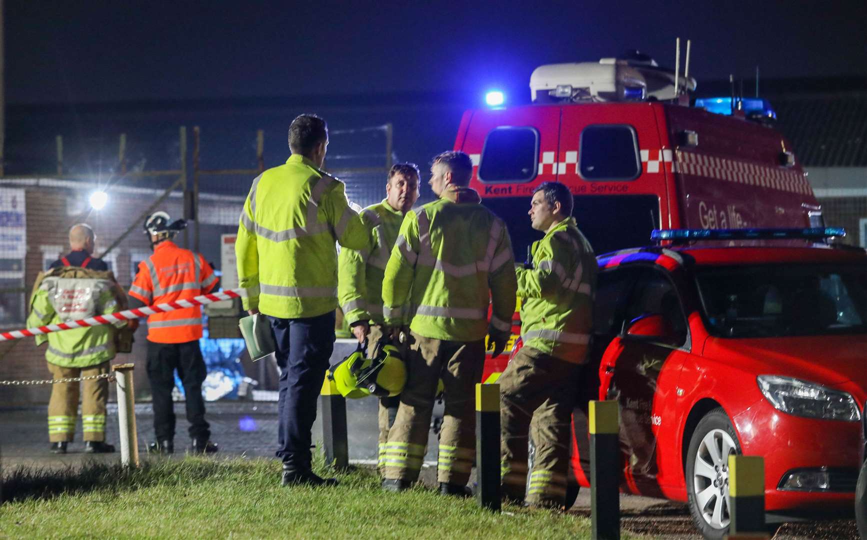 Suez has thanked the fire service for its response to the fire at the Eurolink industrial estate in Sittingbourne. Picture: UKNIP