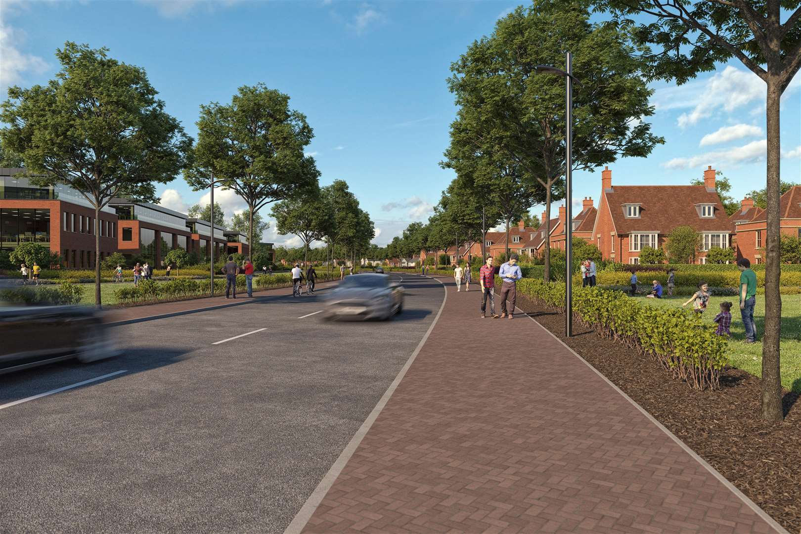 An artist's impression of what Binbury Garden Village will look like