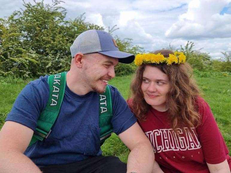 Alina Ivanova, who lives in Gravesham, with her boyfriend Lachlan. Picture: Alina Ivanova