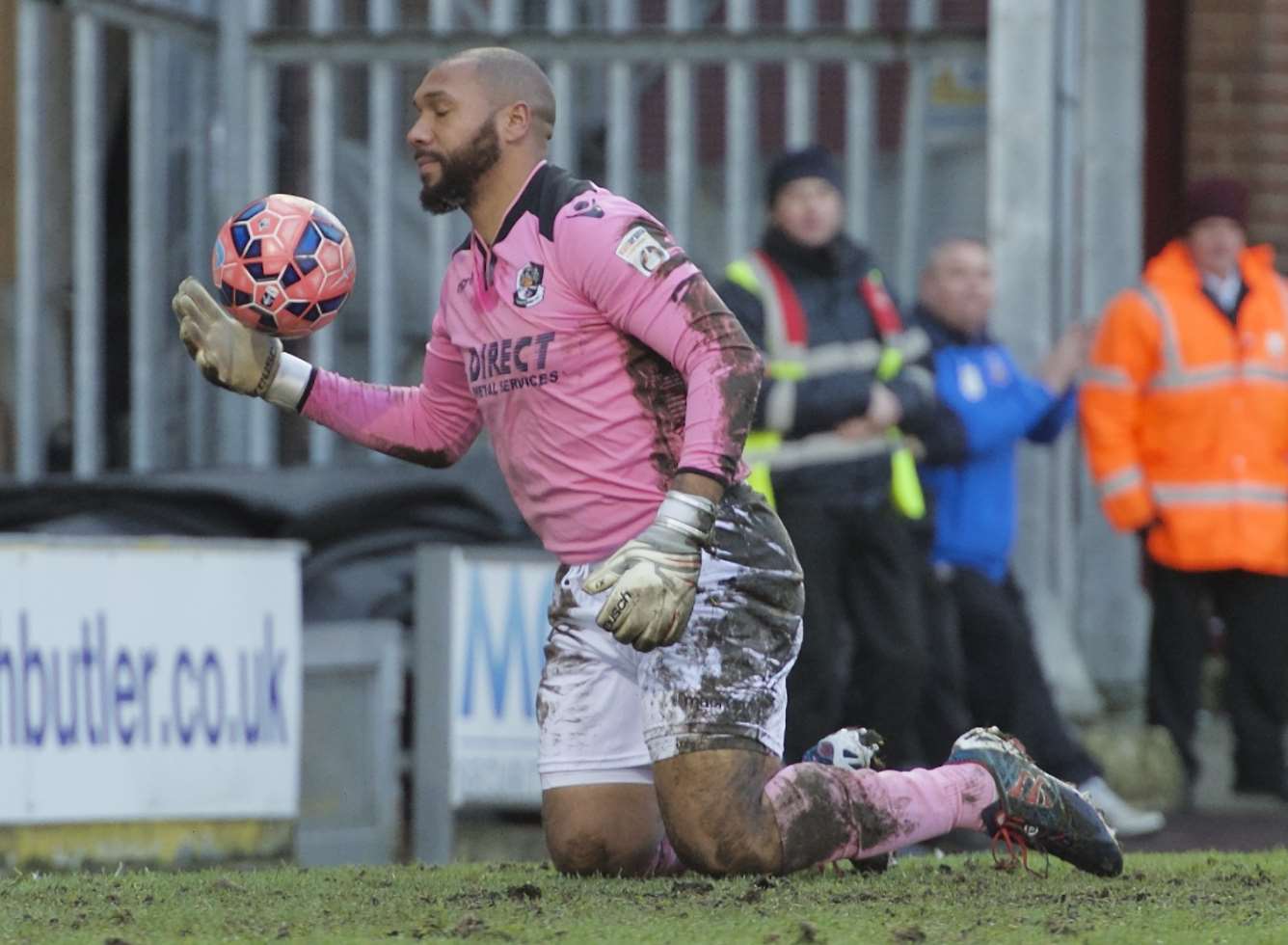 Jon Stead has just put Bradford City 2-0 up against Dartford Picture: Andy Payton