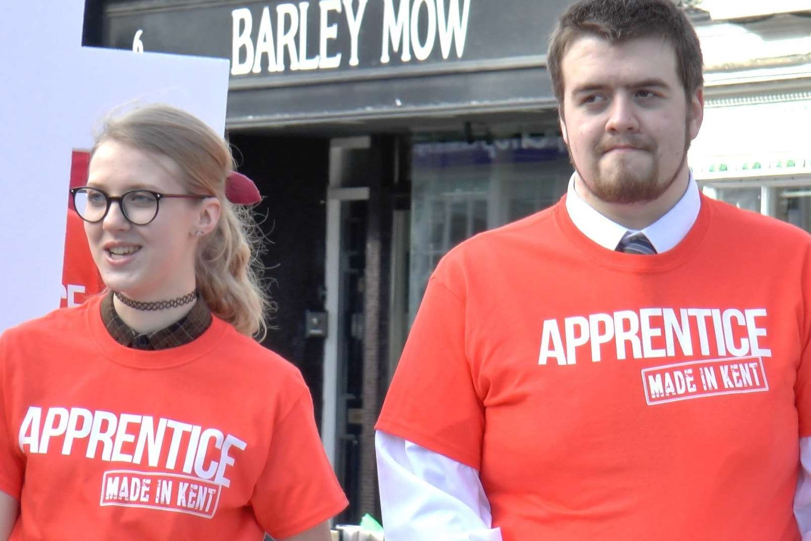 Apprentices Chris North and Florence English