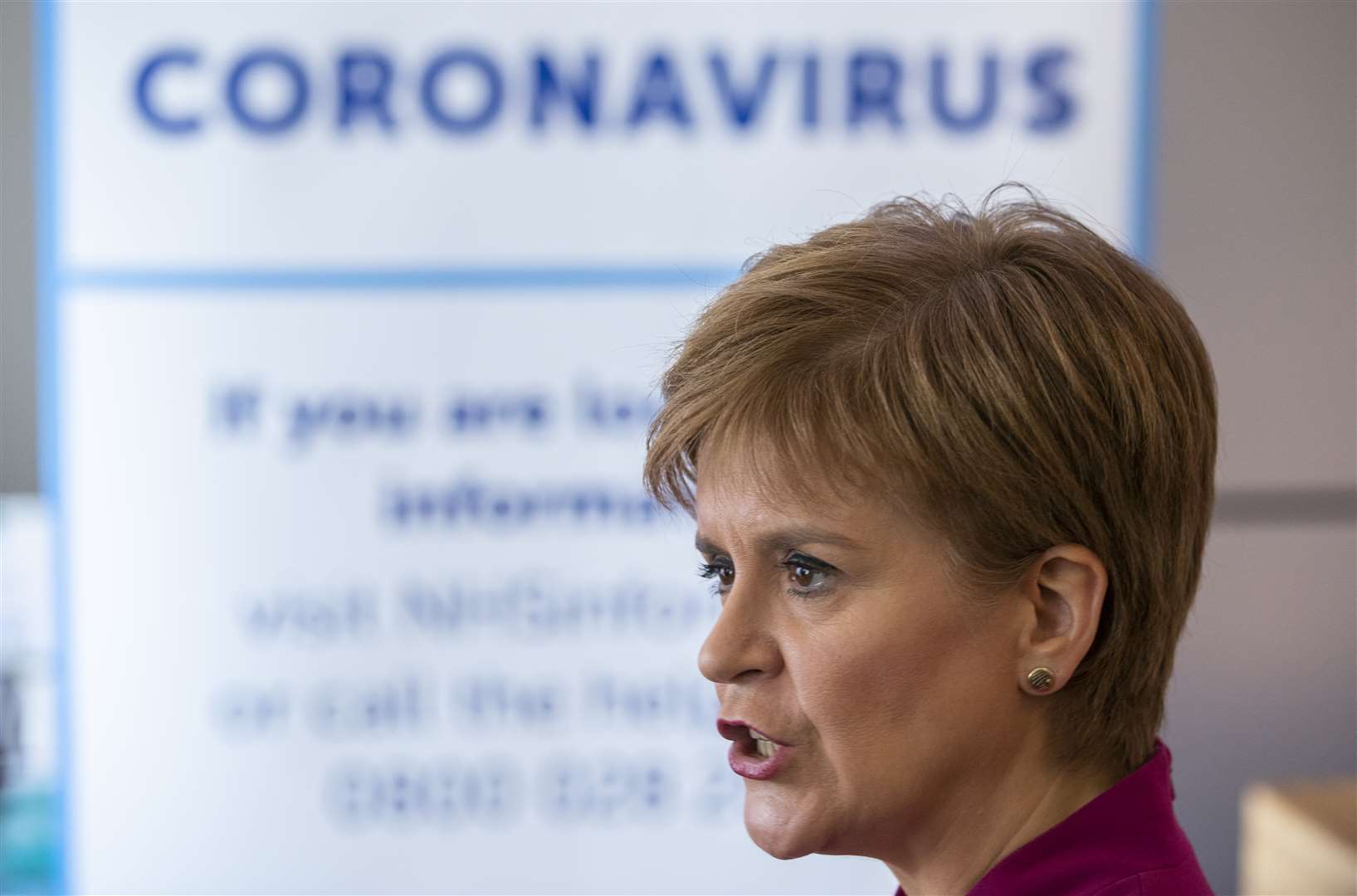 Nicola Sturgeon said she is ‘cautiously optimistic’ as hospital numbers fall (Jane Barlow/PA)