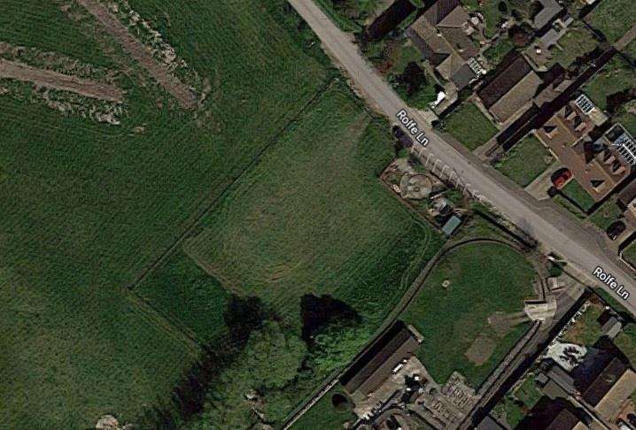 Bid to build nine houses on land behind Rolfe Lane