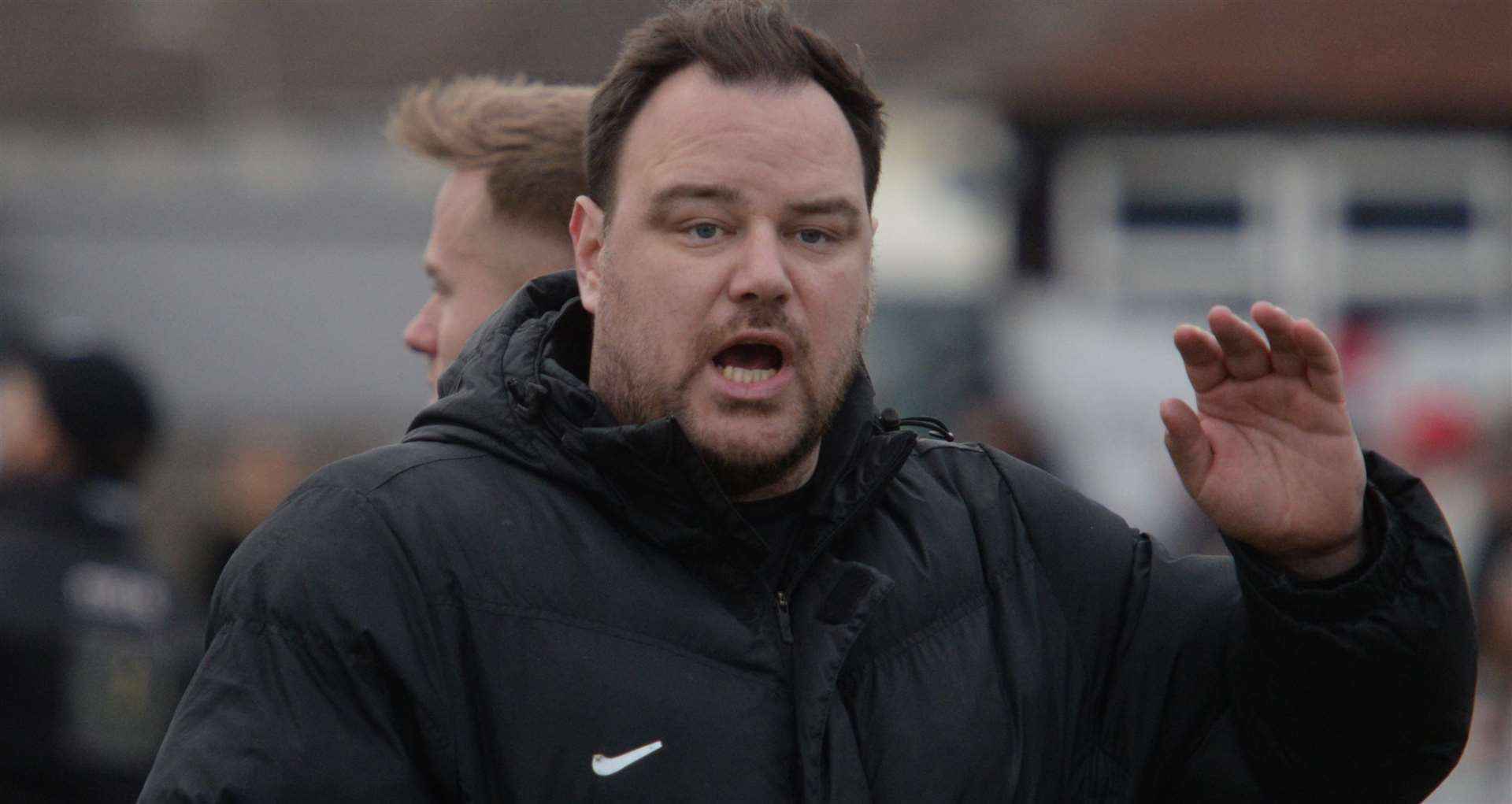 Herne Bay manager Ben Smith. Picture: Chris Davey