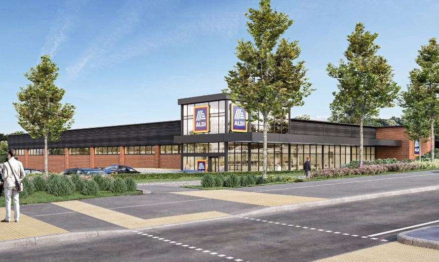 How the new Aldi store in Kennington could look. Picture: The Harris Partnership/Aldi