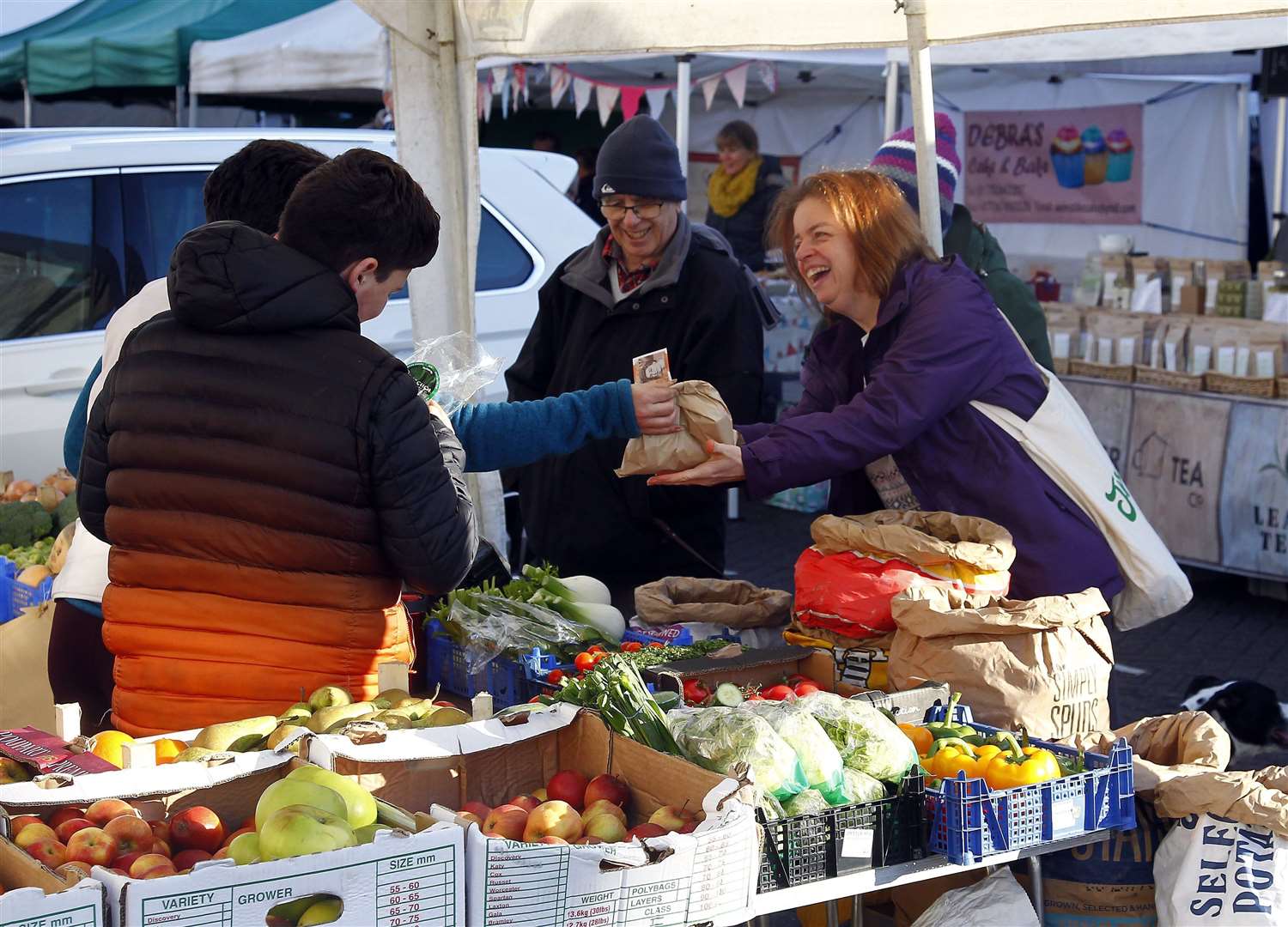 West Malling High Street farmers' market. Picture: Sean Aidan