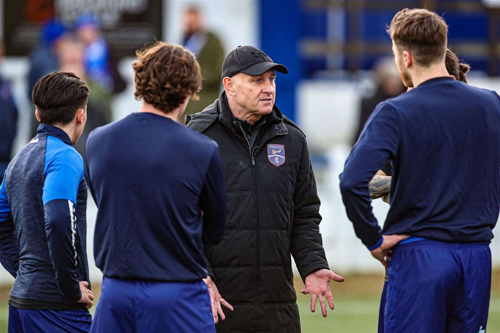 Margate manager Mark Stimson has seen teenage prospect Vinnie Bowman head out on trial Picture: Oakley Photosport