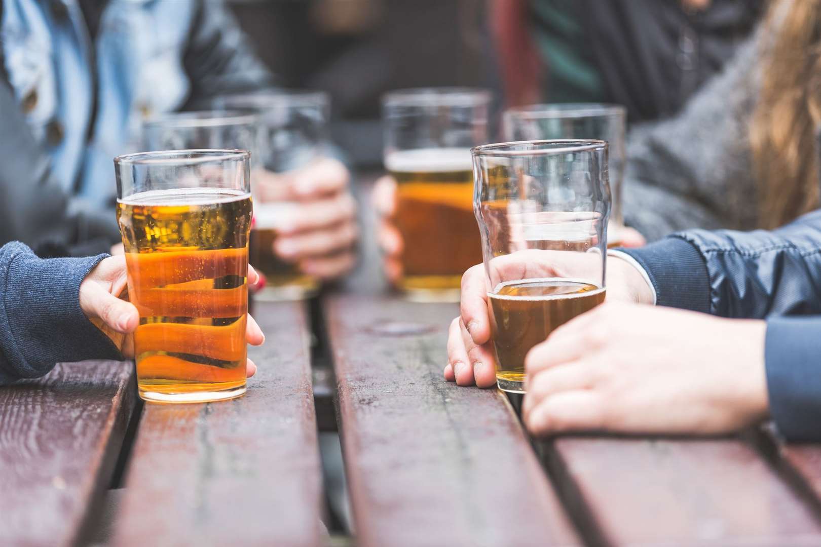 Enjoy a pint but stay safe, is the warning. Stock picture