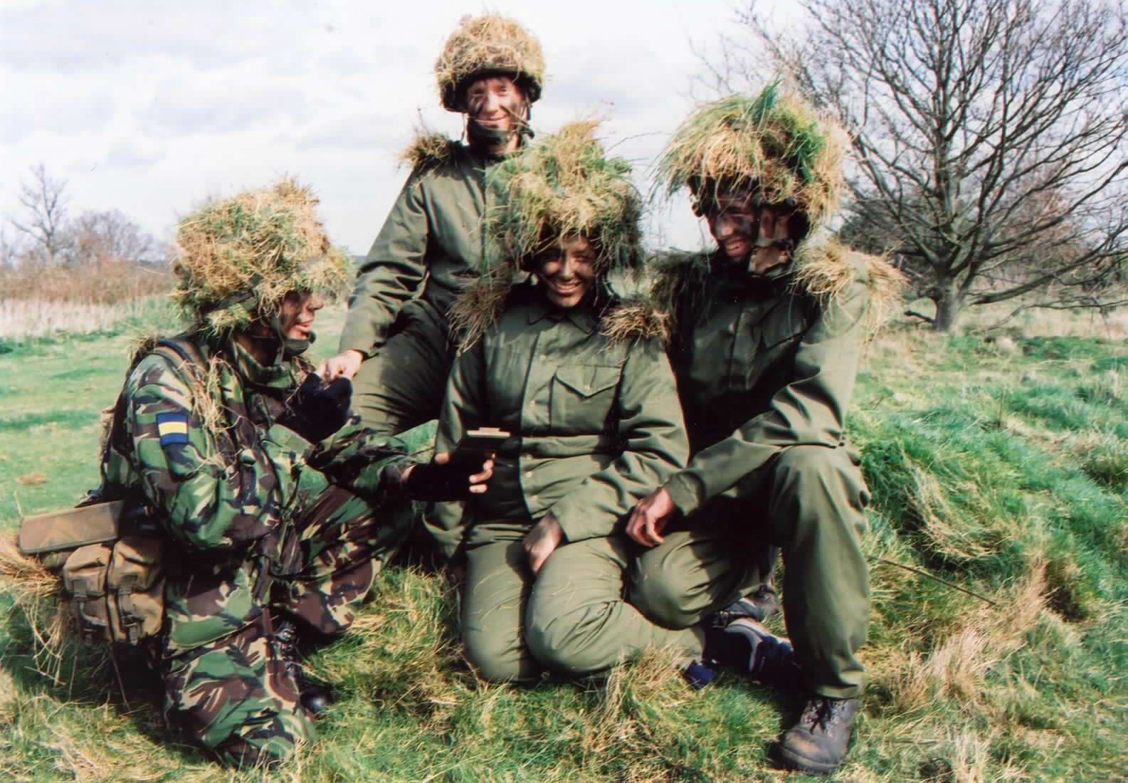 Couzens (top) attended a weekend trip with the Territorial Army as it appealed for men and women to join them