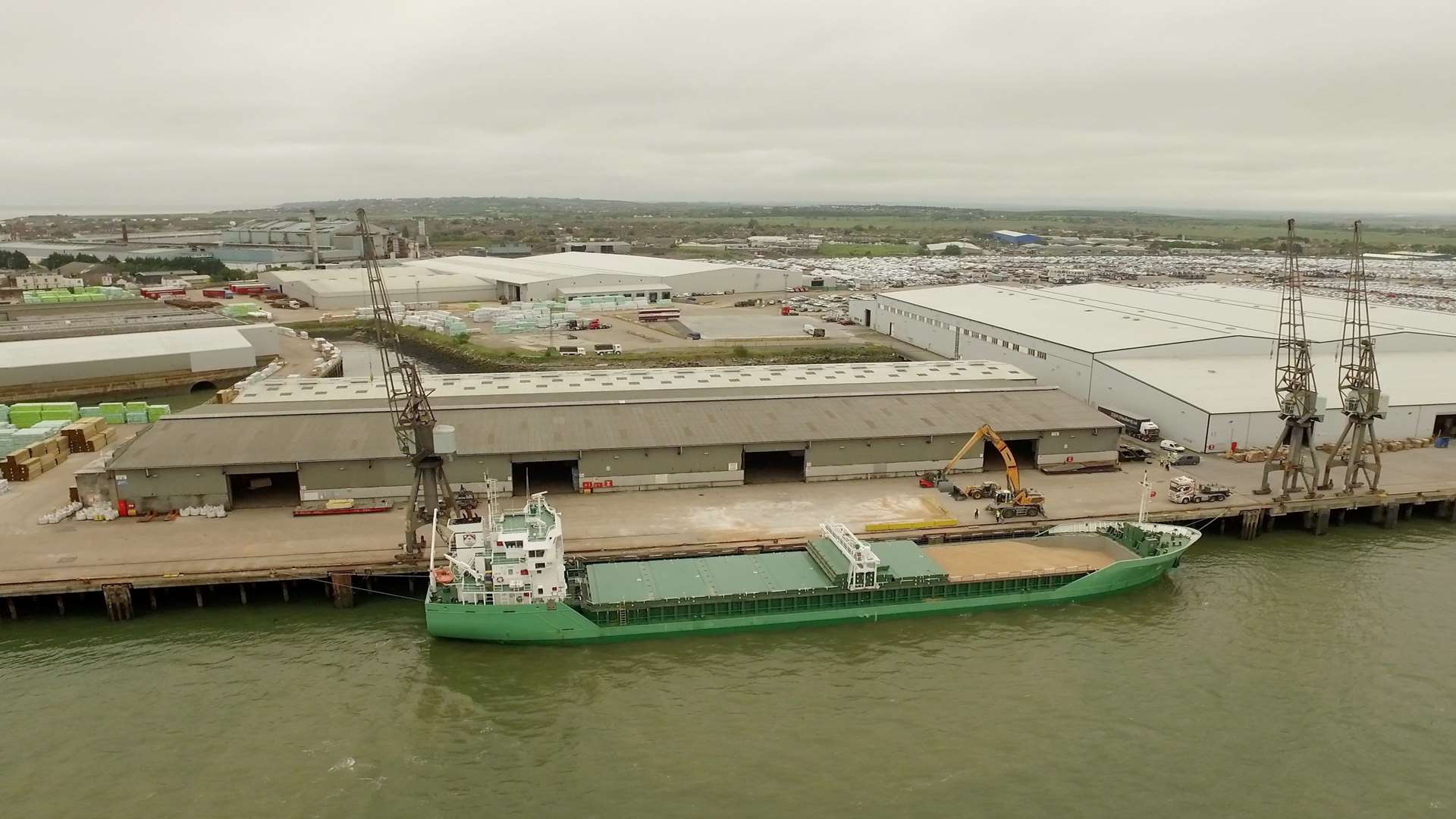 Sheerness Docks began exporting wheat last year