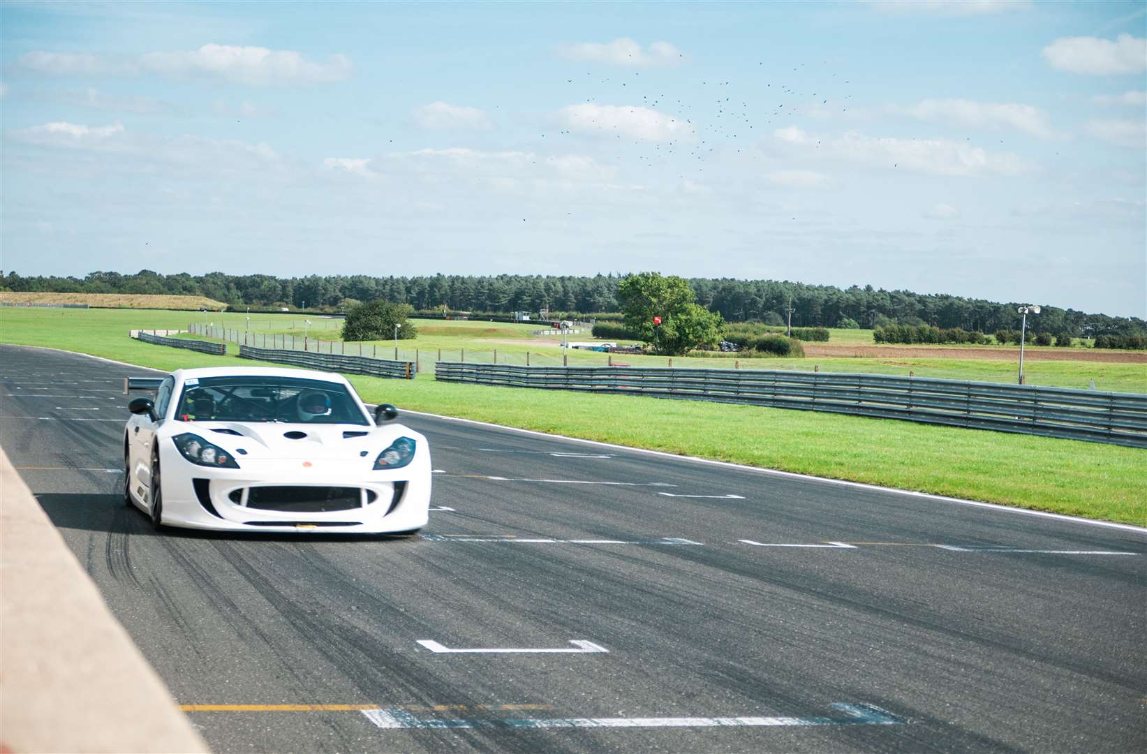 Kent driver Toby Trice on track