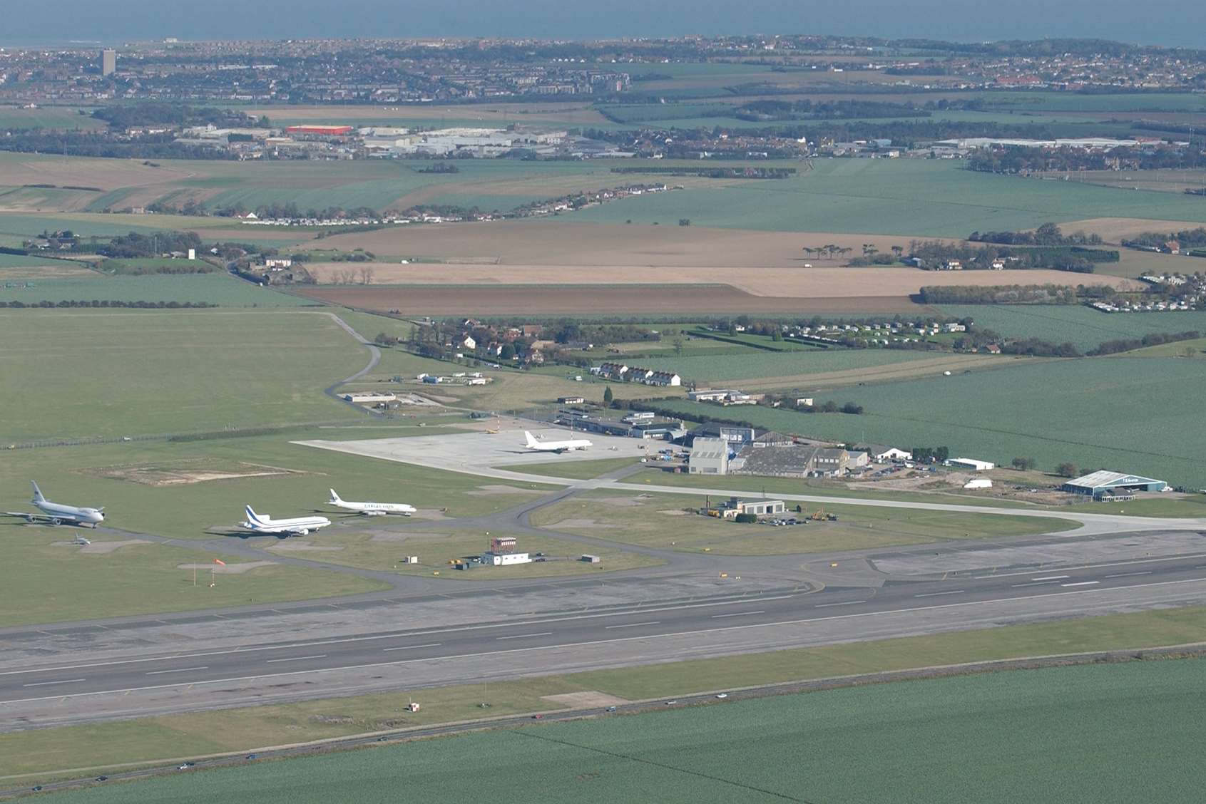 The Manston airport site from above. Picture: Simon Burchett