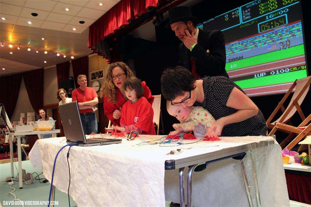 Even babies had fun at GEEK 2014 at Margate's Winter Gardens. Picture: David Good.