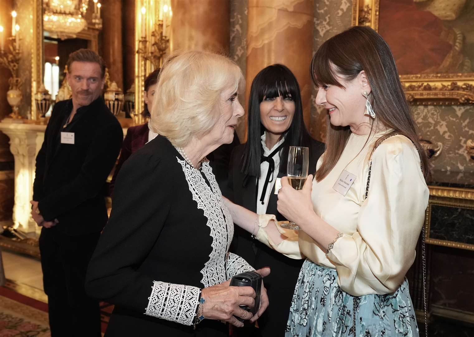 Camilla attended a reception to mark the centenary of the Film and TV charity at Buckingham Palace last week (Aaron Chown/PA)