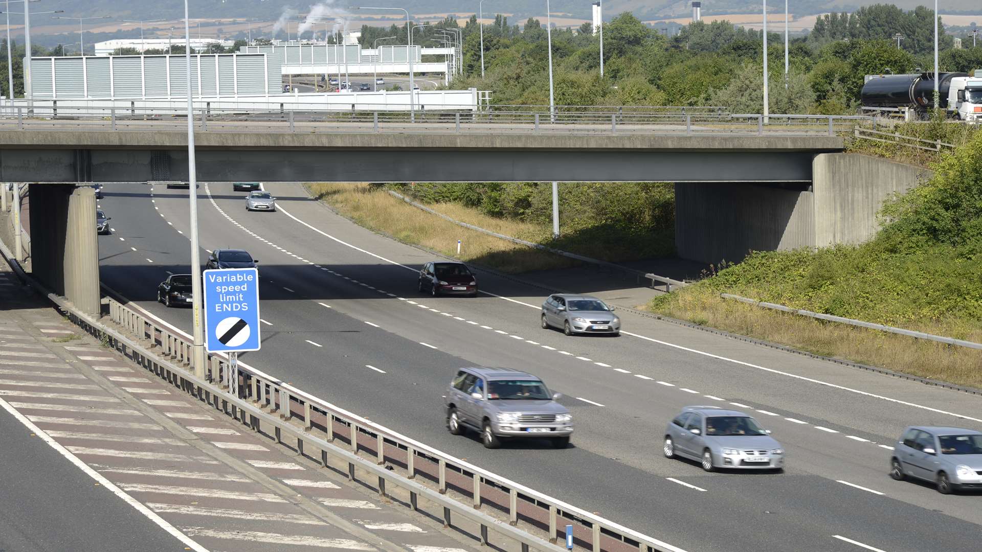 The M20 at junction 5 for Aylesford