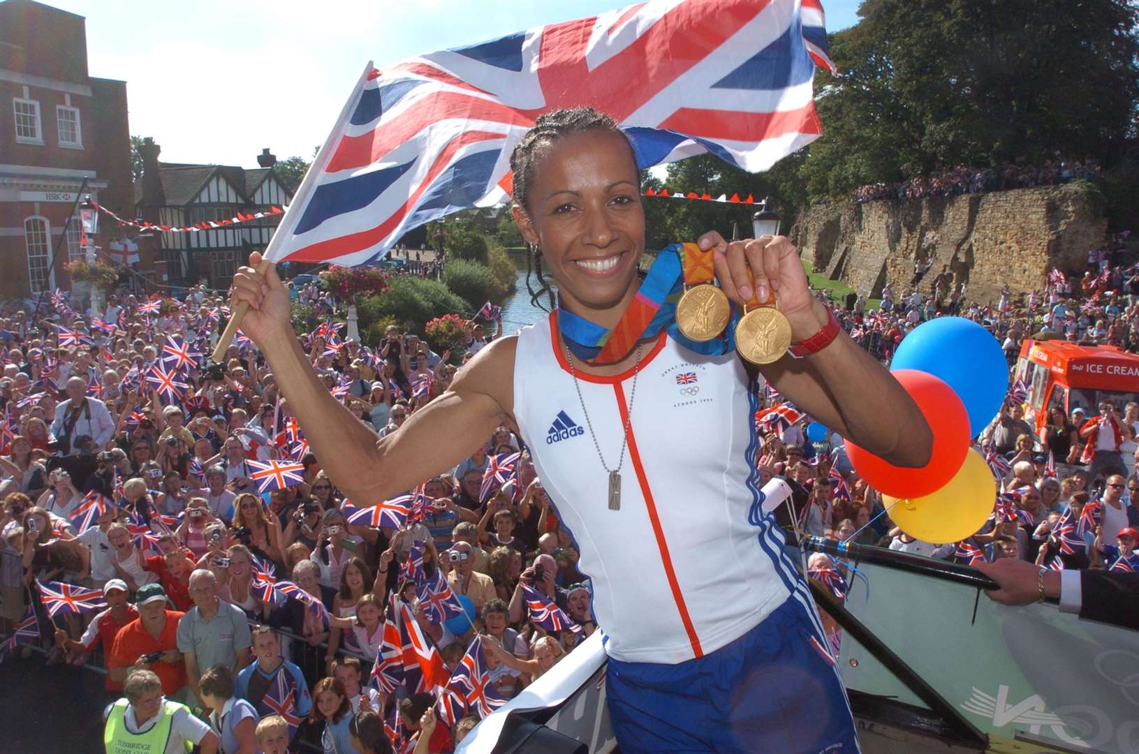 Kelly Holmes triumphed at the 2004 Olympic Games in Athens. Picture: Matthew Walker