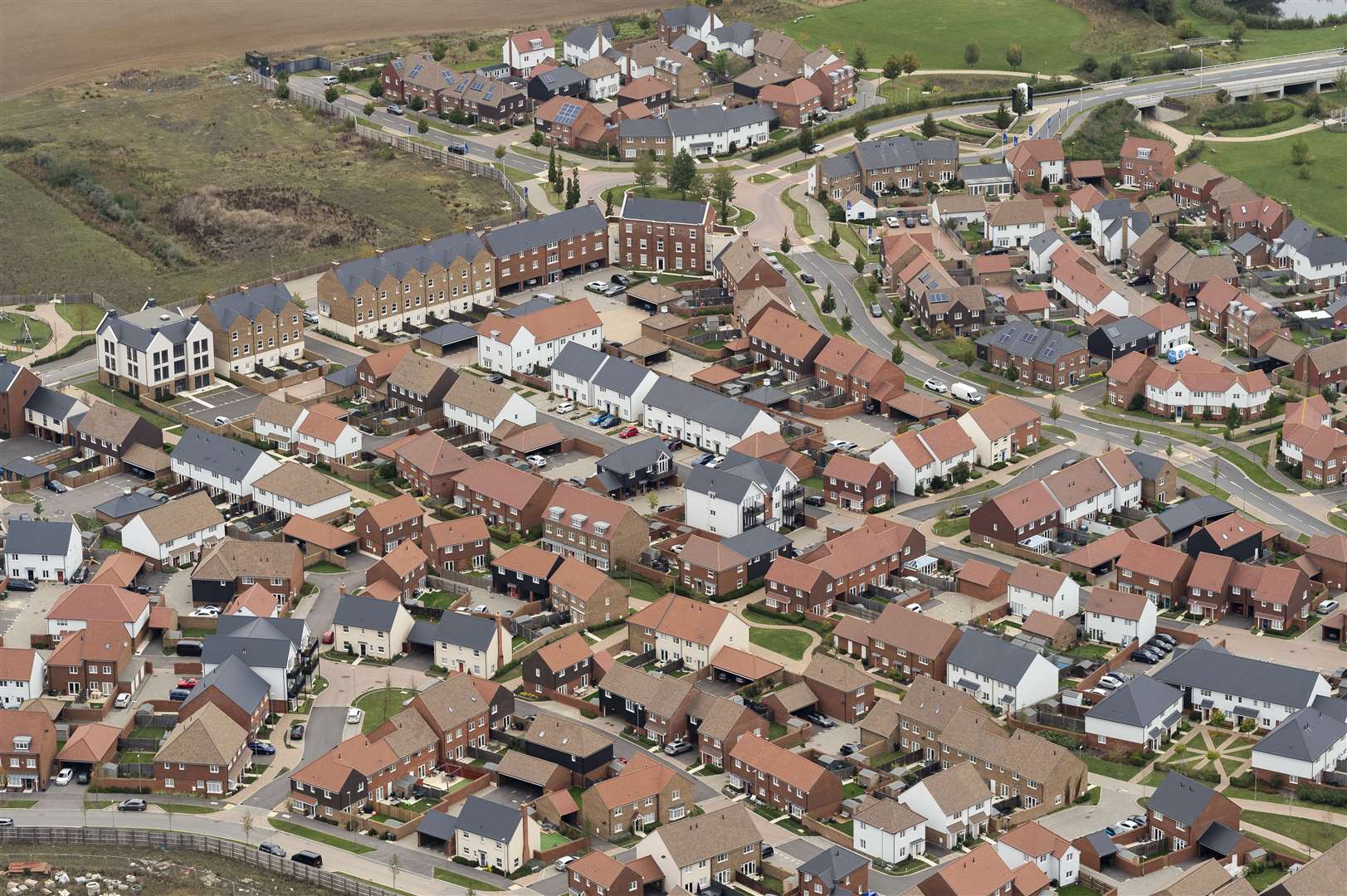 The work includes a right-hand turn out of the Finberry estate. Picture: Ady Kerry/Ashford Borough Council