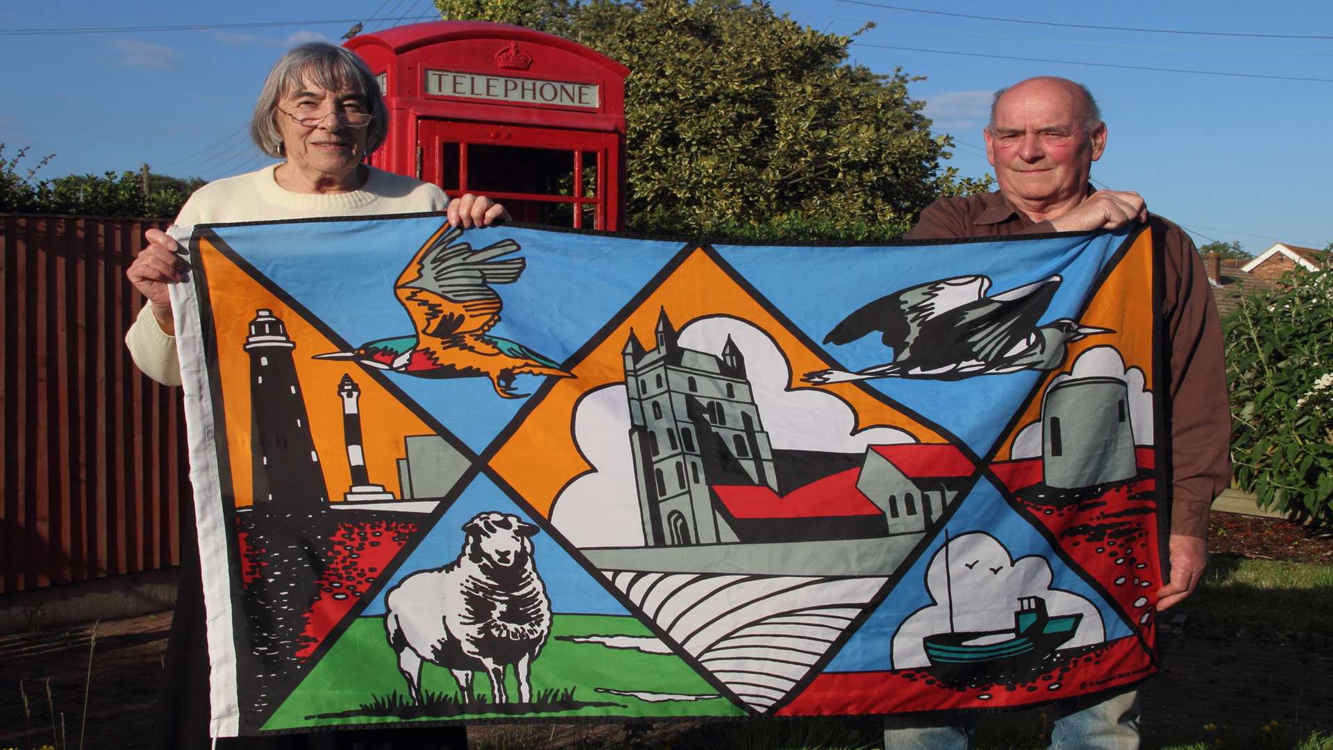 Gwen and Mike Wild of Littlestone, two of the locals who have bought their own Romney Marsh Standard.