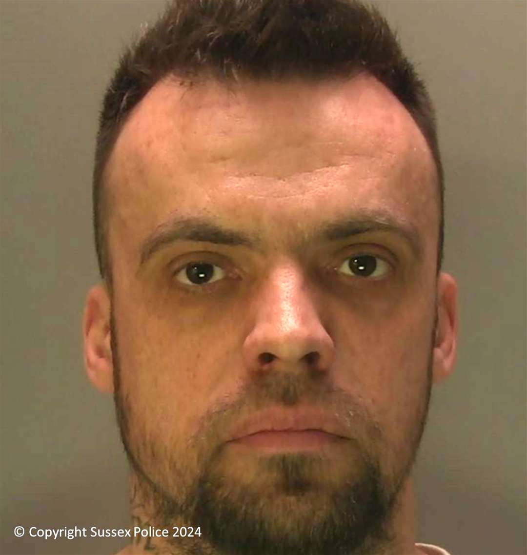 Robbie Cook was sentenced to 18 years in prison at Lewes Crown Court (Sussex Police/PA)