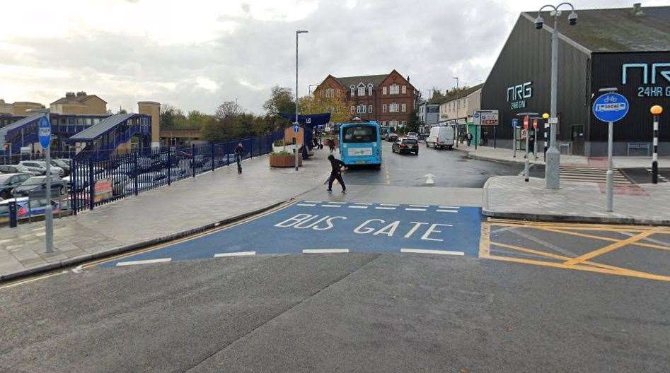 The bus gate in Clive Road. Picture: Google Maps