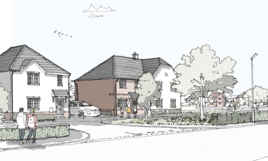 The development will have a range of one to four-bedroom homes. Picture: Swale Council/TaylorHare Architects