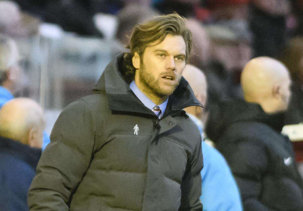 Ebbsfleet manager Daryl McMahon Picture: Andy Payton