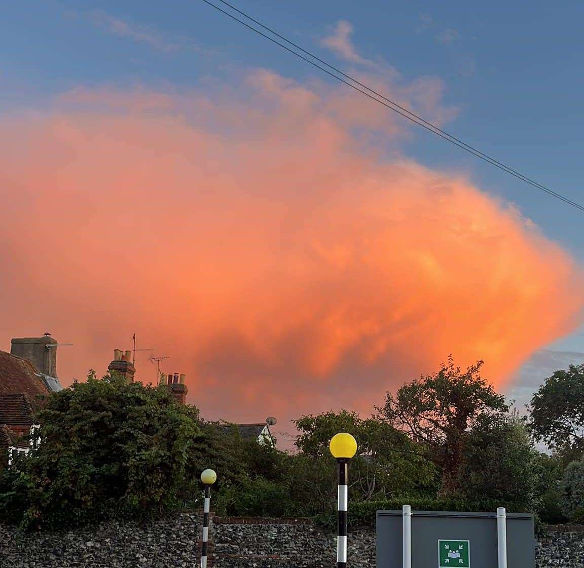 How the clouds looked over Whitstable. Picture: Sally Pepper