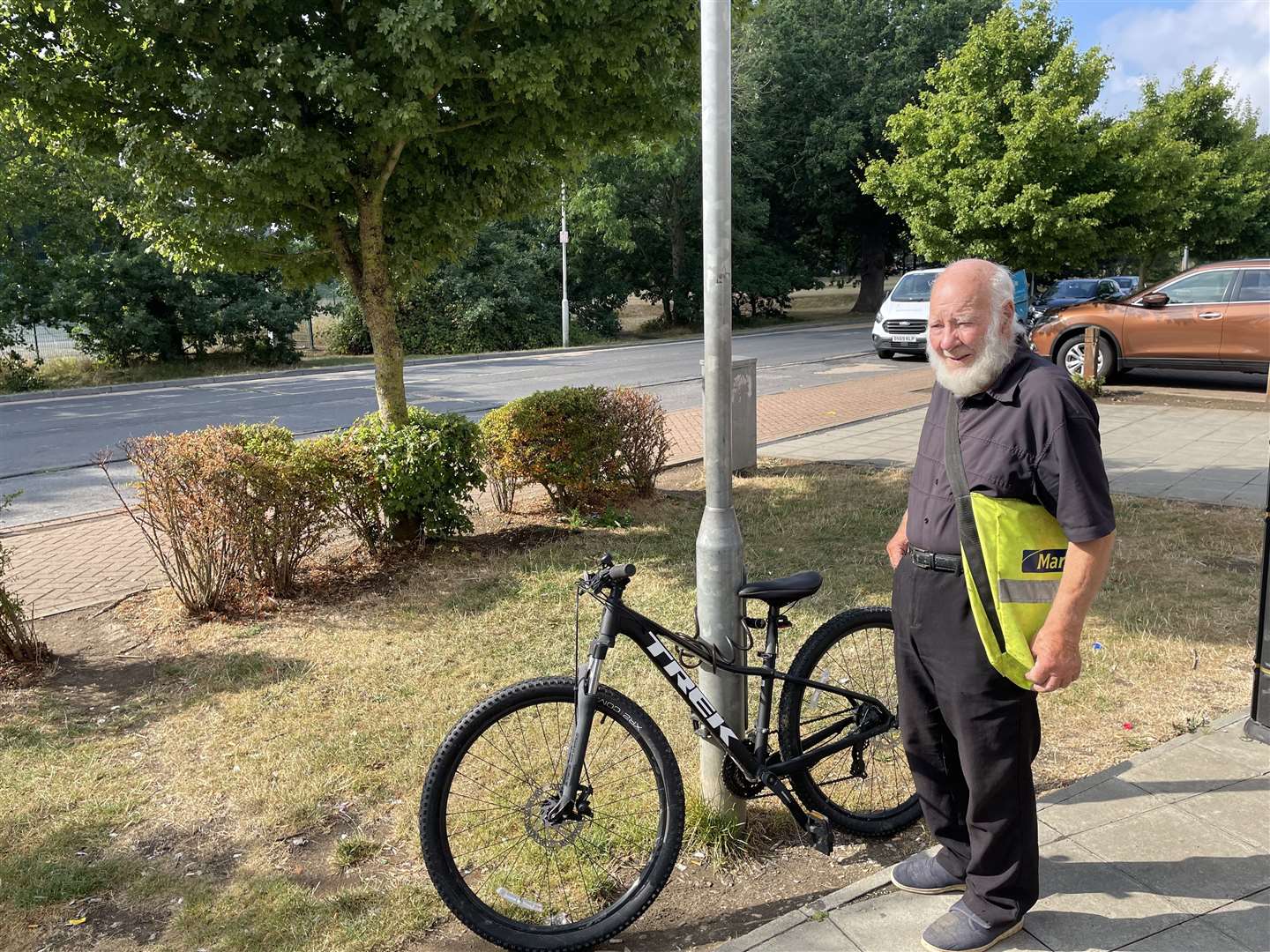 Tony Fagg woke up to find his bike (pictured) stolen this morning