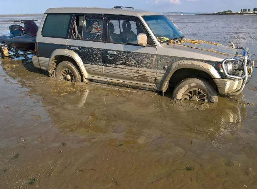 This jet-skier is not going anywhere fast. Picture: Stuart Duffy